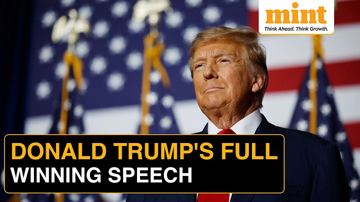 US Election Result 2024: Donald Trump's FULL Winning Speech | 'God Saved Me For A Reason...'