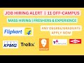 Top 11 Off-Campus Job Openings for Engineers &amp; Graduates (Freshers + Experienced)