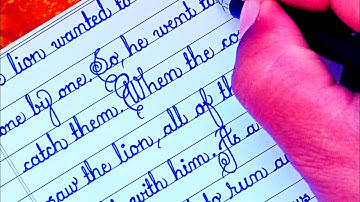 How to improve handwriting and write fast-One page writing on 4 lines notebook #calligraphy #cursive