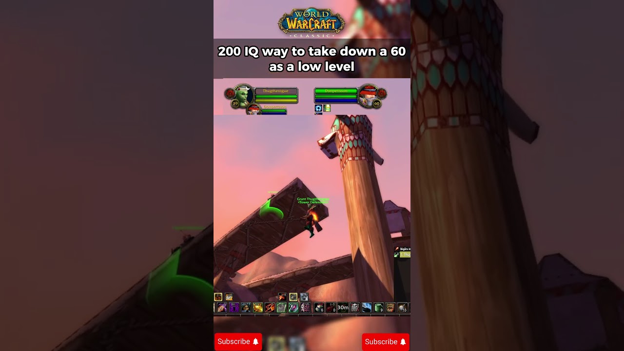 200 IQ method to take down levels 60 as a low level player 