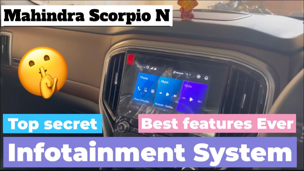Mahindra Scorpio N Infotainment System Detailed info Scorpio N Music