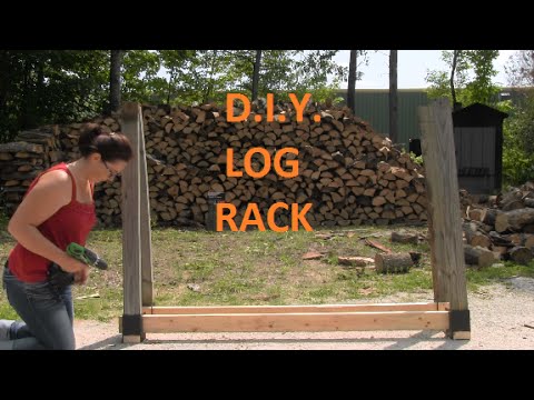 DIY Customizable Firewood Rack With The Stack-N-Store Log 