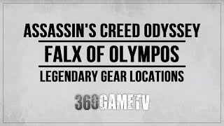 Ins Creed Odyssey Legendary Chest Locations - Falx Of Olympos - Legendary Gear Weapons