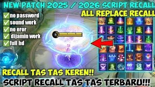 SCRIPT RECALL TAS TAS PATCH SORA DIJAMIN WORK NO PASSWORD FULL SOUND FULL EFFECT TERBARU ‼️‼️