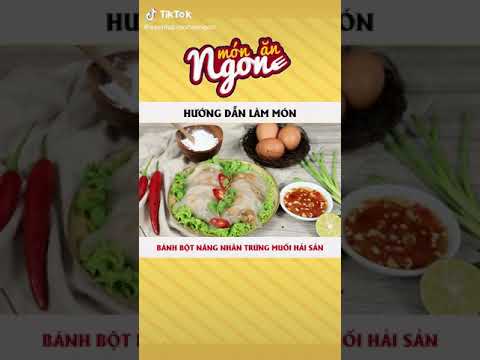 Cách làm bánh bột năng nhân trứng muối hải sản