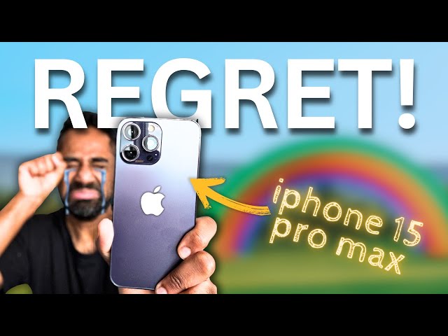 I regret buying the iPhone 15 Pro Max…. - YouTube