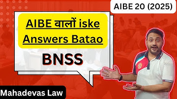 MCQ FOR BNSS | AIBE  2025