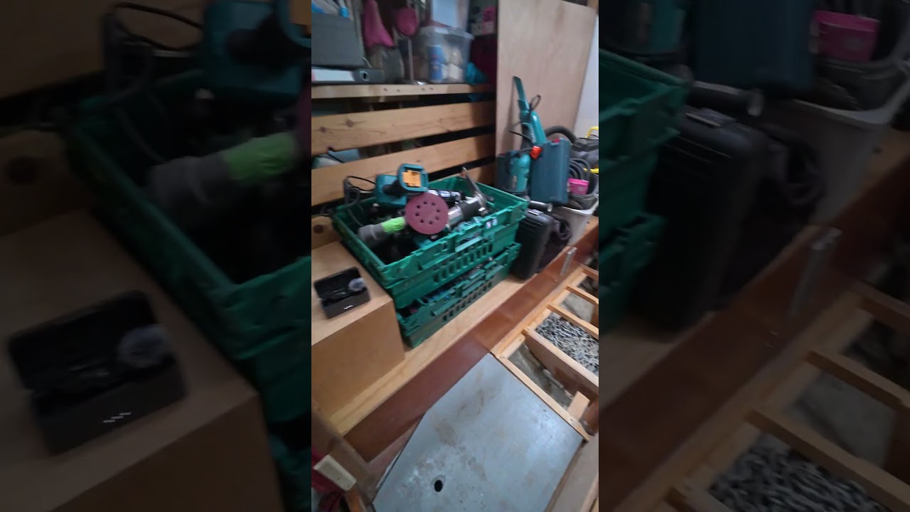 ⁣Will 80m of chain fit in this locker? Day 66 of our 109 days to launch #BoatRefit #DIY #Challenge