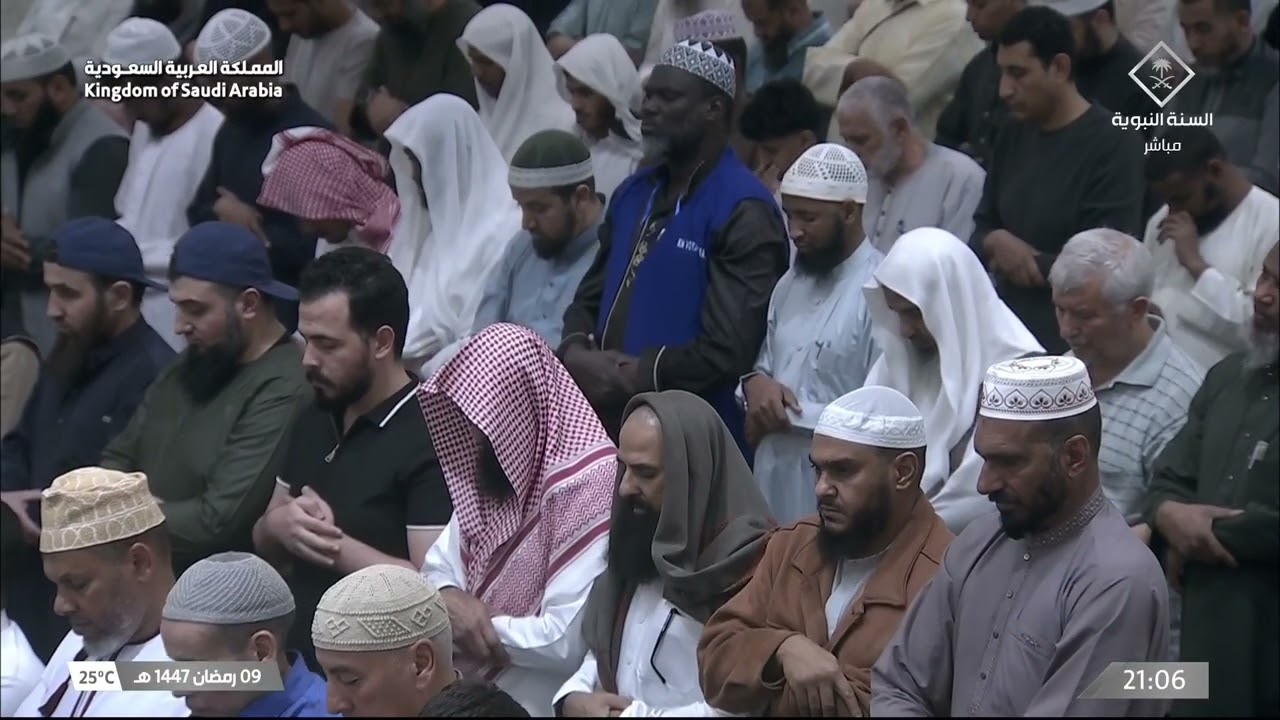 صلاة التراويح للشيخ محمد برهجي ليلة 10 رمضان 1447هـ - الثلاث التسليمات الأولى