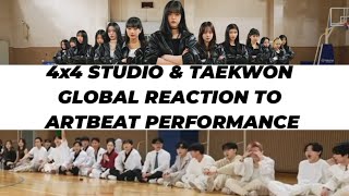 4X4 Studio & Taekwon Global Reaction To Artbeat Girls Battle Two 4Th Gen Performance