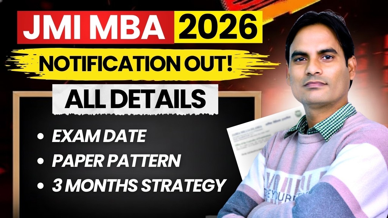 JMI MBA 2026 Notification Out | Complete Details | Exam Date | Paper Pattern | How To Prepare