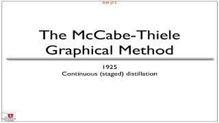 Lecture #7, Distillation Part Two