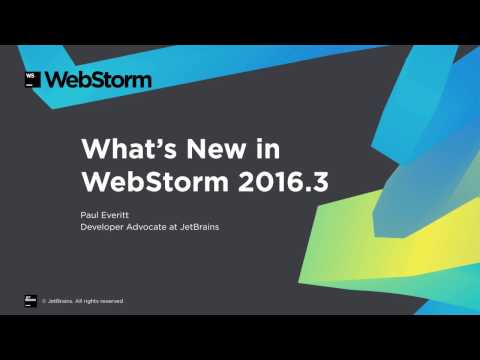 WebStorm 2016.3 – New Features