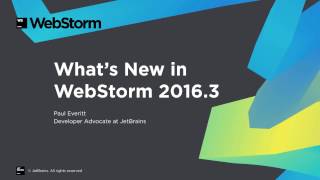 WebStorm 2016.3 – New Features