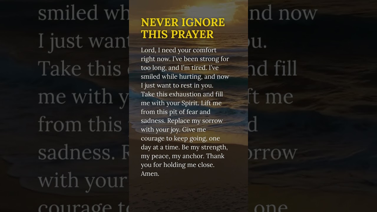 NEVER IGNORE THIS PRAYER 🙏 Find Rest in God’s Presence 
