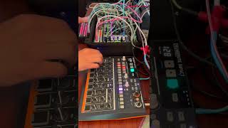 DrumBrute Impact & Eurorack Sidechain Compression (with Make Noise Maths) #shorts #drumbruteimpact