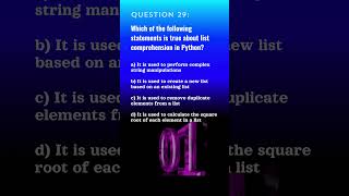 Famous Python Qn. 29 | Python Questions and Answers | Tech NS Arena #programmingquiz Profile