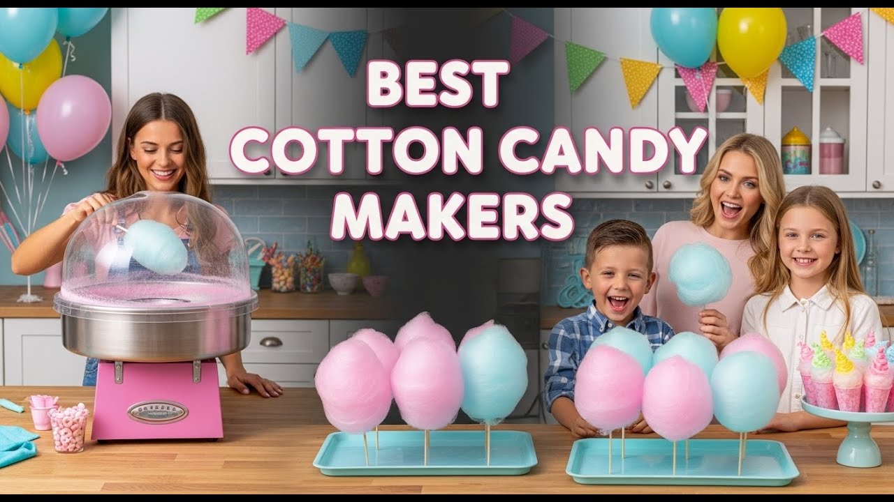 TOP 5 Best Cotton Candy Makers 2026 | Best Compact Cotton Candy Makers!