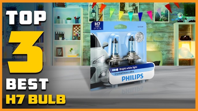 Philips H7 CrystalVision Ultra Upgraded Bright White Headlight Bulb, 2 Pack