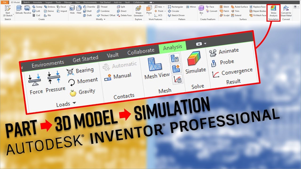 business process modeling AUTODESK INVENTOR EVERY BUTTON EXPLAINED! Part - 3D Model - Simulation