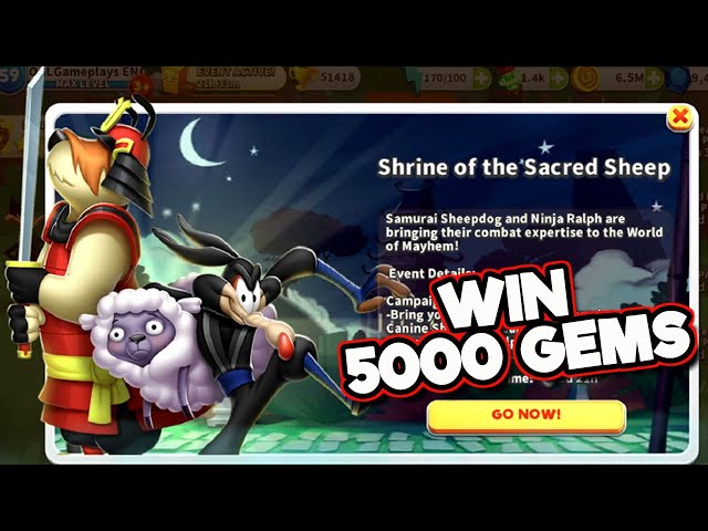 Ninja Ralph VS Samurai Sheepdog Event - Looney Tunes World of