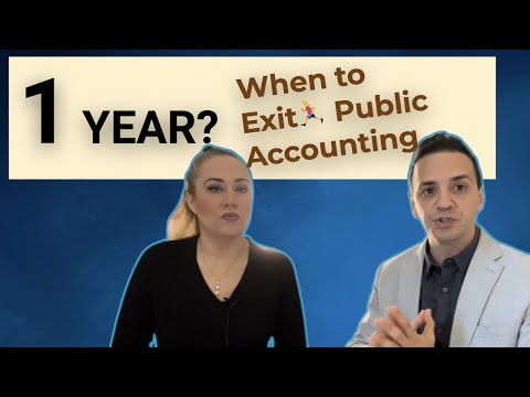 Should I leave Public Accounting after ONE year?