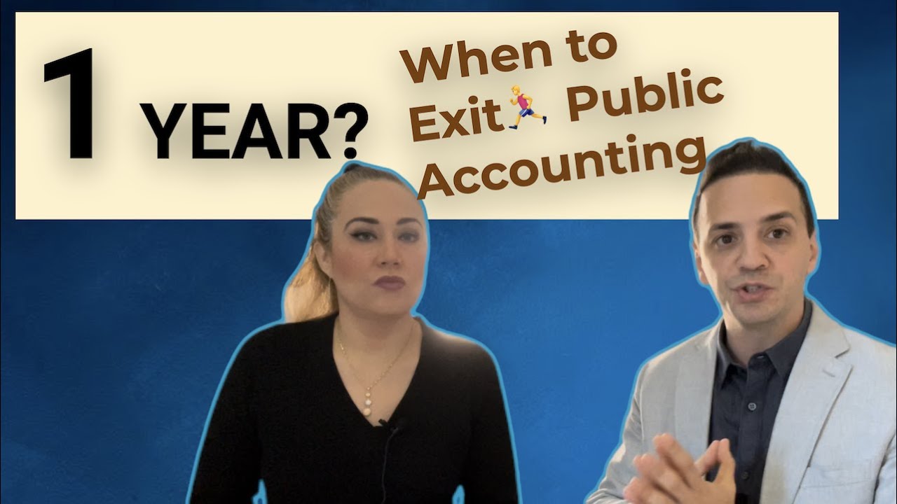 Should I leave Public Accounting after ONE year? YouTube