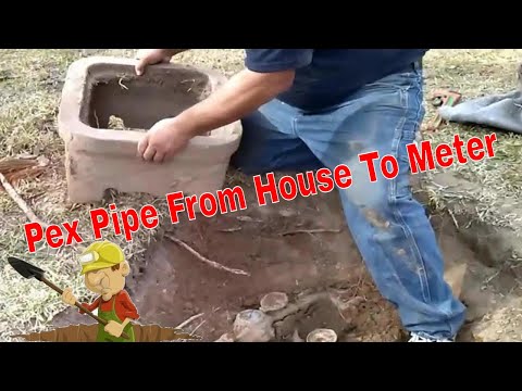 Water Line House To Meter Replacement Pex  Pipe ????????????