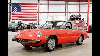 1974 Alfa Romeo Spider Red