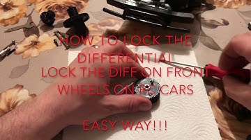How to Lock a Diff on rc cars easy way(differential lock)  !!!