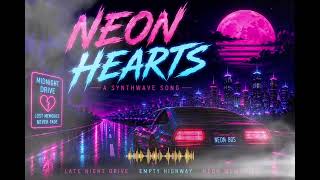 NEON HEARTS 💜✨ | Dark Synthwave Night Drive | Retro 80s Synth Pop