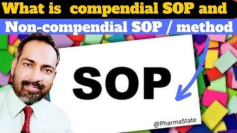 standard operating procedure (sop) | Hindi | compendial SOP