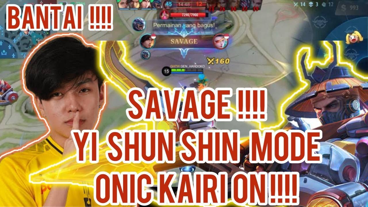 onic-kairi-mode-on-yi-shun-shin-savage-moment-mobile-legends-youtube
