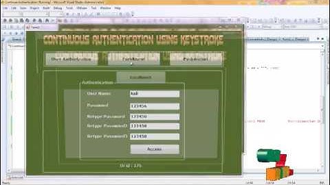 Final Year Projects  | Continuous authentication, using behavioral biometrics