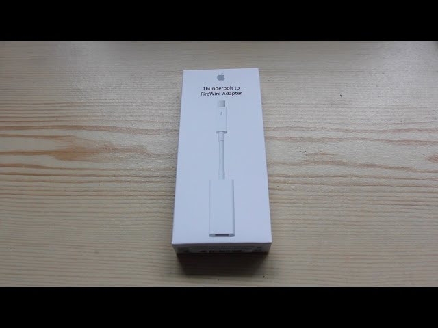 Apple Thunderbolt to FireWire Adapter Unboxing and Demo