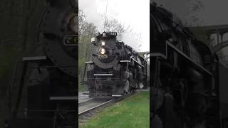NKP 765 Steam in The Valley Back Up 2 from CVSR in Brecksville, Ohio 5/2/2025 Part 2 #shorts #train