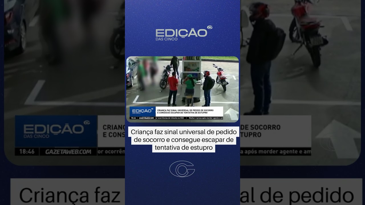 Criança faz sinal de socorro na TV e homem é preso por tentativa de estupro