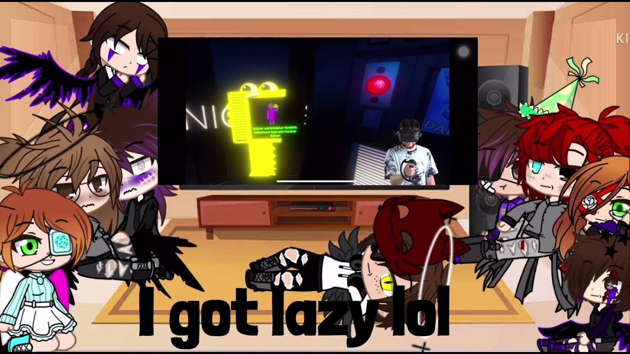 Aftons react to EddieVR playing sister location •part 1•