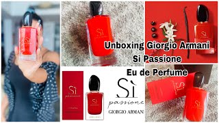 Unboxing Giorgio Armani Si Passione Perfume ❤️ @exclusive_lines