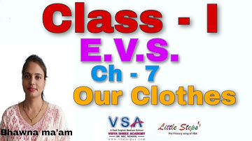 EVS | Class 1 | Ch. 7 | Our Clothes | Bhawna Ma
