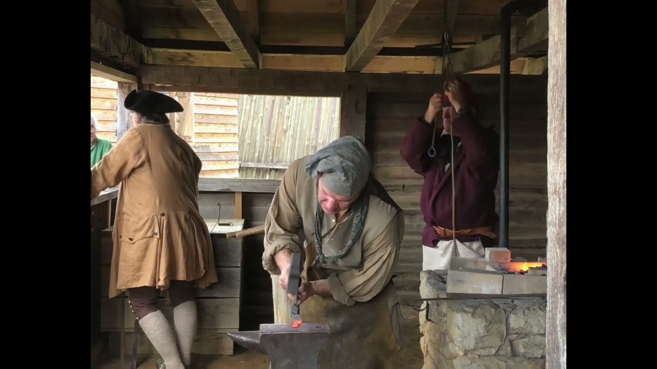 Ft. Loudoun Blacksmith Shop with Simeon England, Xmas Garrison, Vonore