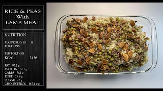 How To Make Rice  With Green Peas And Lamb Meat Easy Recipe 