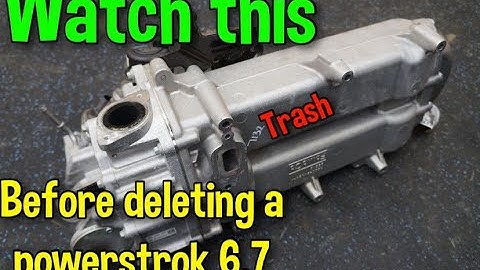 Powerstroke 6.7 egr and dpf delete