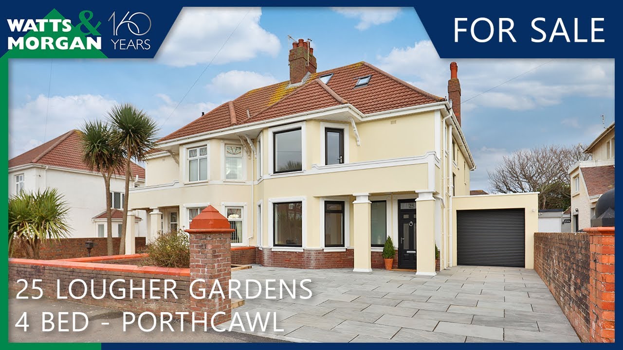 Walkthrough property video tour of 25 LOUGHER GARDENS PORTHCAWL