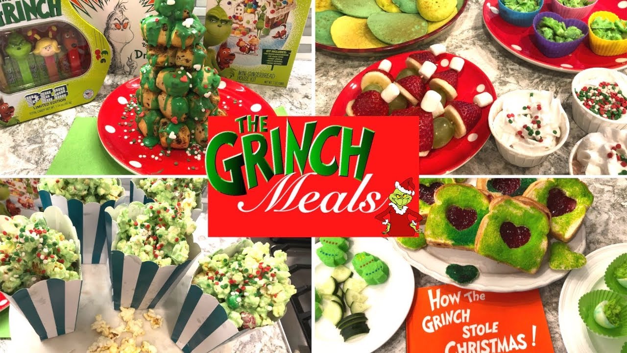 Dr. Seuss The Grinch Christmas Lunch Recipe Idea  School lunch recipes,  Christmas lunch recipes, Christmas lunch