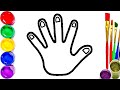 Bolalar uchun qo‘l rasmini chizish / Рисование руки для детей / Hand drawing for children