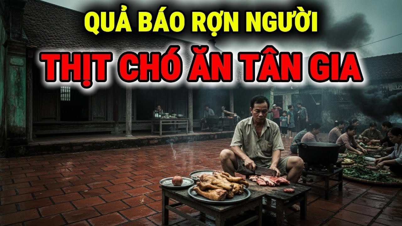 THỊT CHÓ ĂN TÂN GIA - QUẢ BÁO KInh Hoàng Khiến Cả Làng Chấn Động