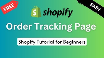 How To Add Order Tracking Page On Shopify ✅ Shopify Tutorial For Beginners