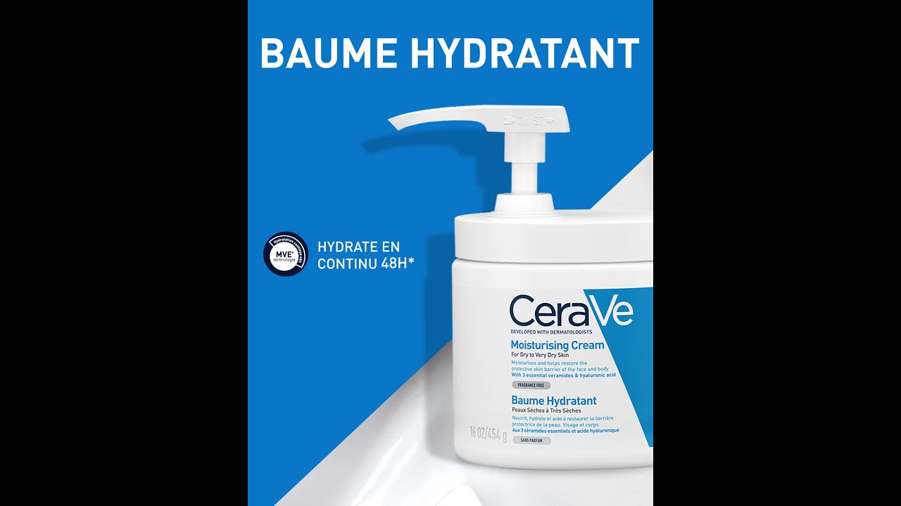 CeraVe Baume Hydratant Nourrissant Peau Sèche à Très Sèche