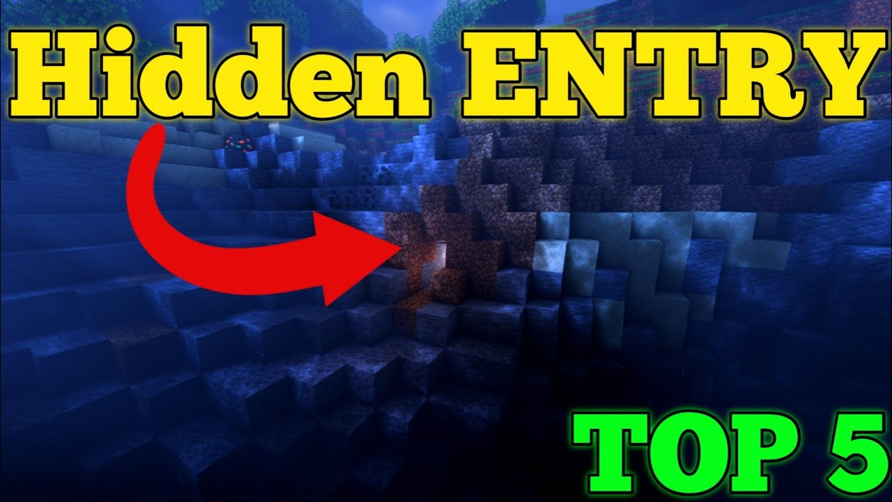 Minecraft 5 BEST hidden base ENTRIES Loftwing YouTube